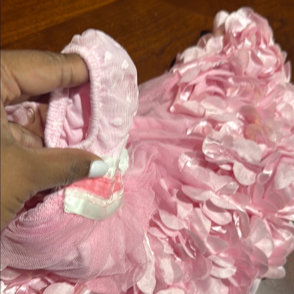 Nanette Baby Pink Ruffled Babydoll Dress with Puff Sleeves - Picture 8 of 8